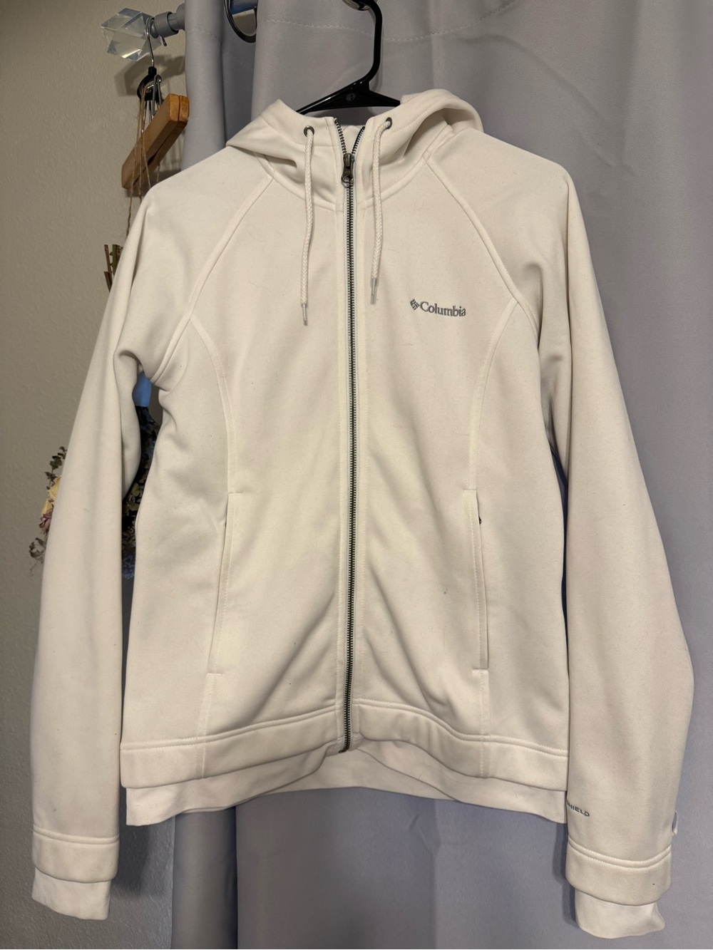 Columbia Women’s White Full-Zip Hooded Utility Jacket